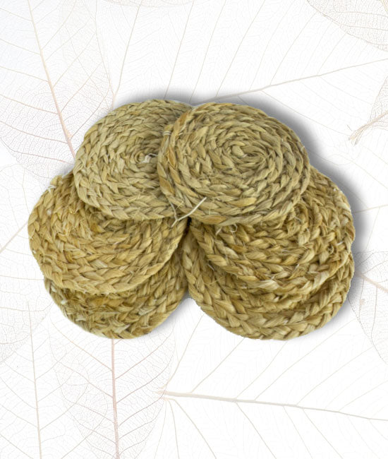 Hand-Braided Bhimal Tea Cup Coaster
