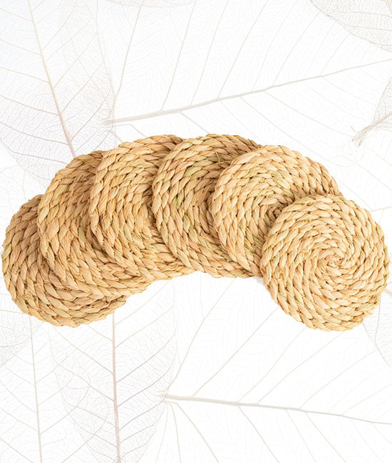 Hand-Braided Bhimal Tea Cup Coaster