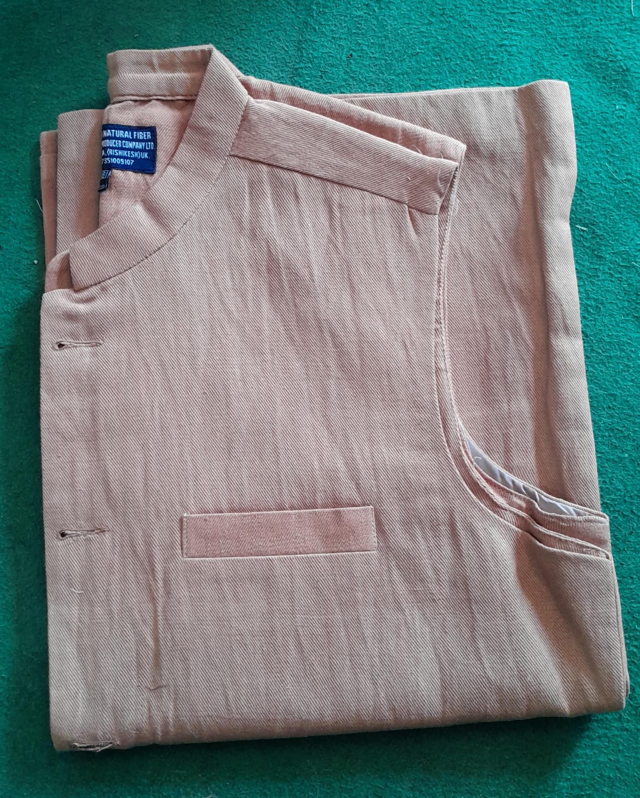 Fine Hemp Vest Coat