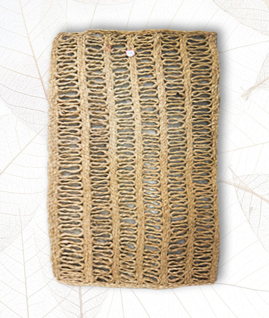 Hand Braided Jute Doormat - Rectangular