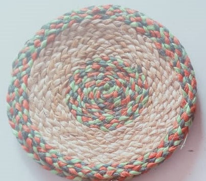 Hand Braided Jute Hot Pad