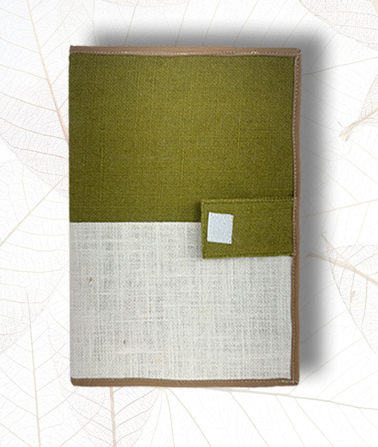 Jute File Folder with Velcro Closure