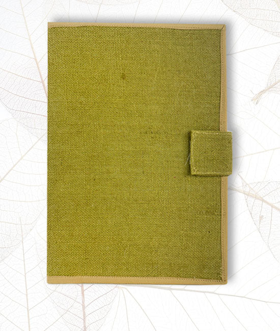 Jute File Folder with Velcro Closure