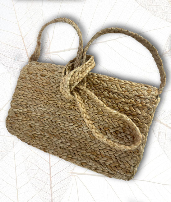 Hand Braided Jute Side Purse