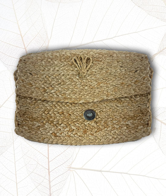 Hand Braided Jute Side Purse