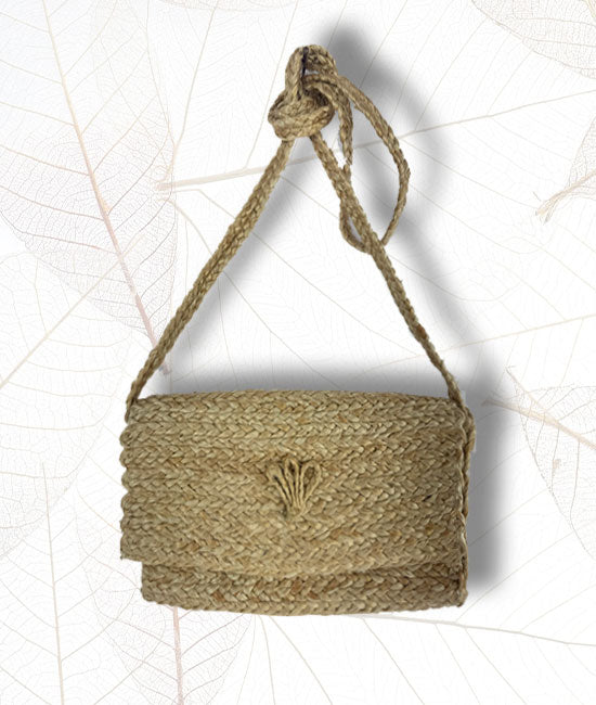 Hand Braided Jute Side Purse
