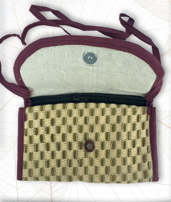 Jute Hand Purse With Plain Net