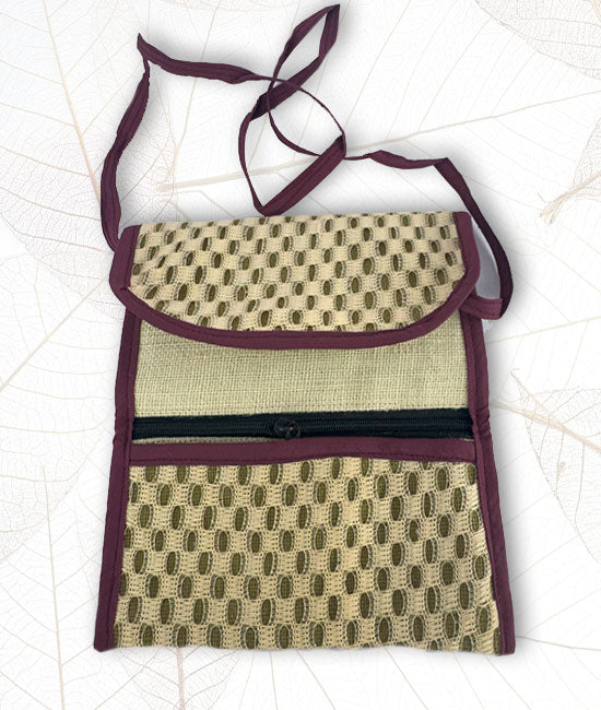 Jute Hand Purse With Plain Net