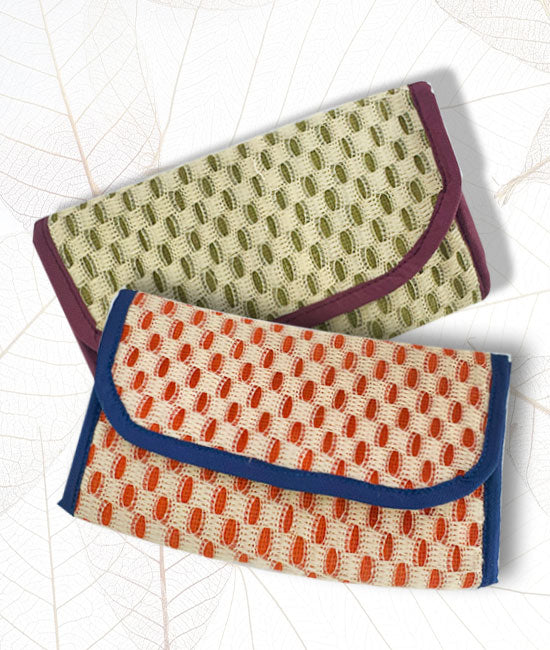 Jute Hand Purse With Plain Net