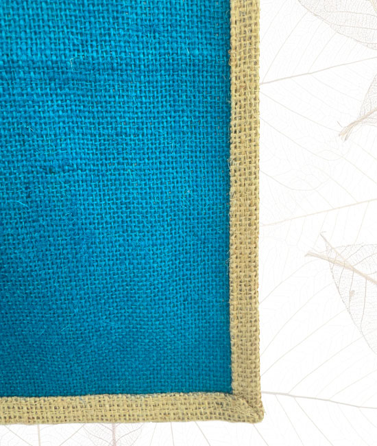 Jute Tiffin Bag With Front Zipper Pocket