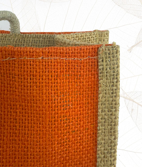 Jute Tiffin Bag With Front Zipper Pocket