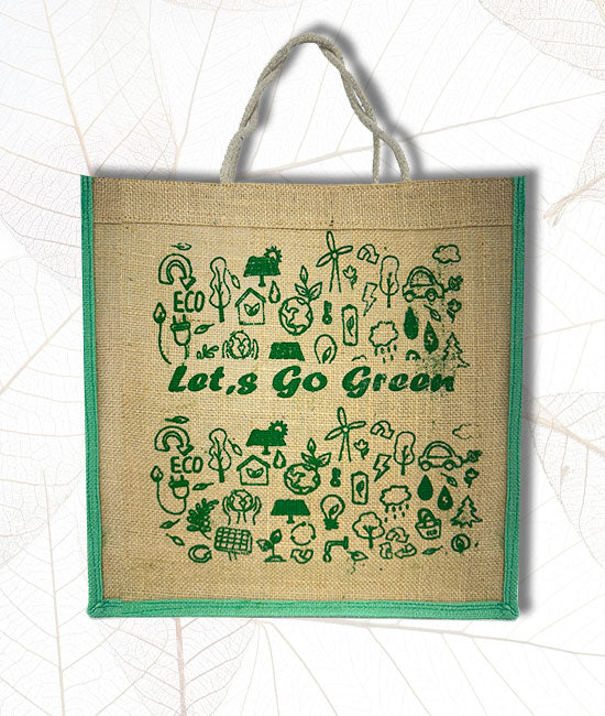 Printed Jute Tiffin bag