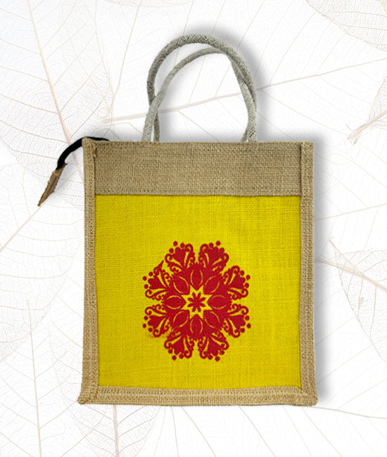 Printed Jute Tiffin bag