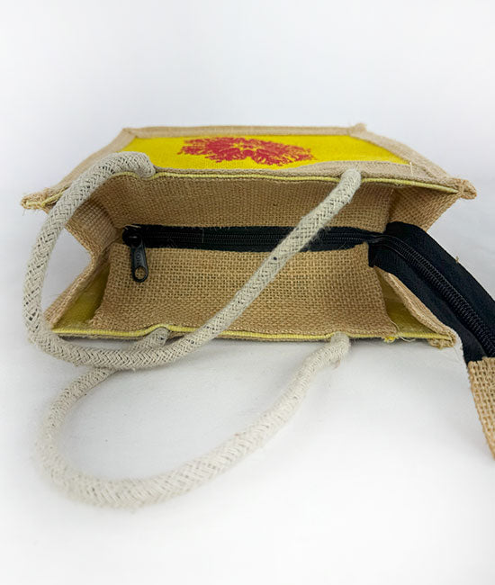 Printed Jute Tiffin bag