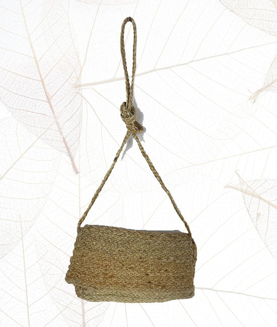 Hand Braided Jute Side Purse