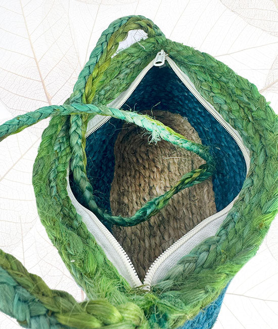 Hand-Braided Jute Fency Purse