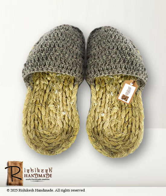 Bhimal Slipper With Woolen Top