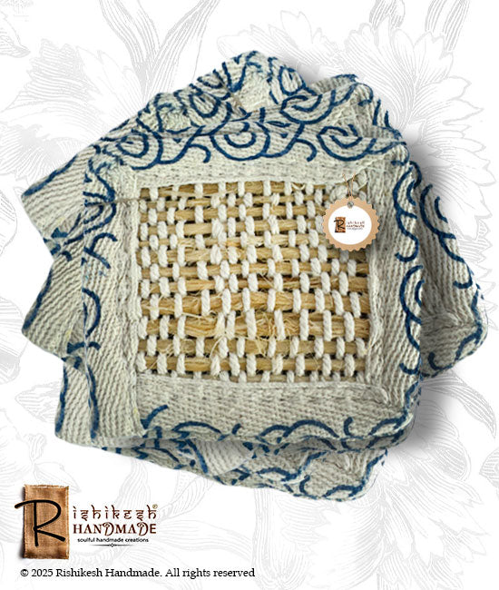 Handloom Weave Tea Cup Coaster