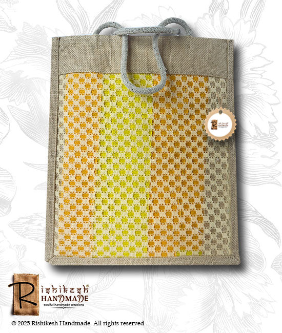 Jute Carry Bag With Plain Net