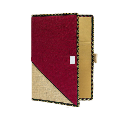 Jute File Folder with Velcro Closure