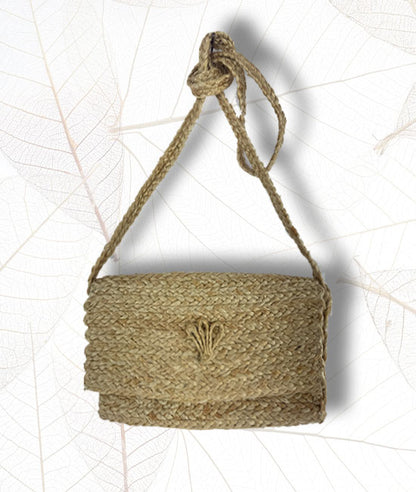 Hand Braided Jute Side Purse