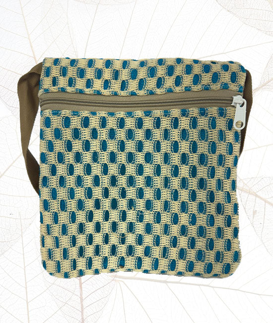 Jute Sling Bag With Plain Net
