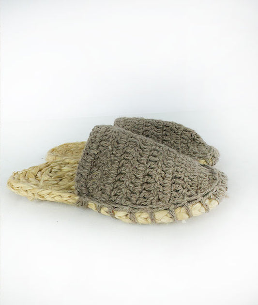 Bhimal Slipper With Woolen Top