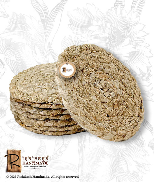 Hand-Braided Jute Tea Cup Coaster