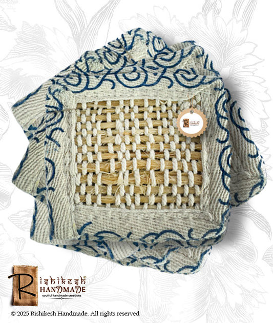 Handloom Weave Tea Cup Coaster