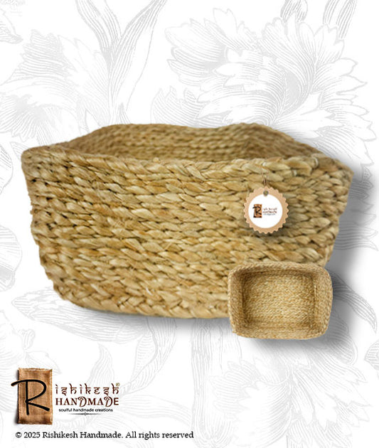 Jute Braided Fruit Container