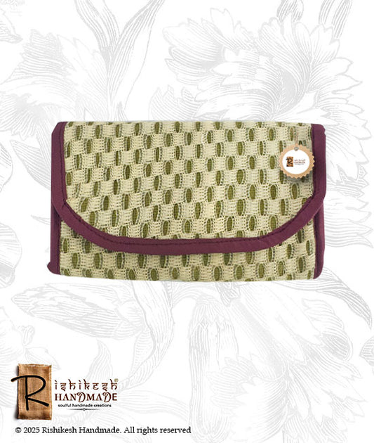 Jute Hand Purse With Plain Net