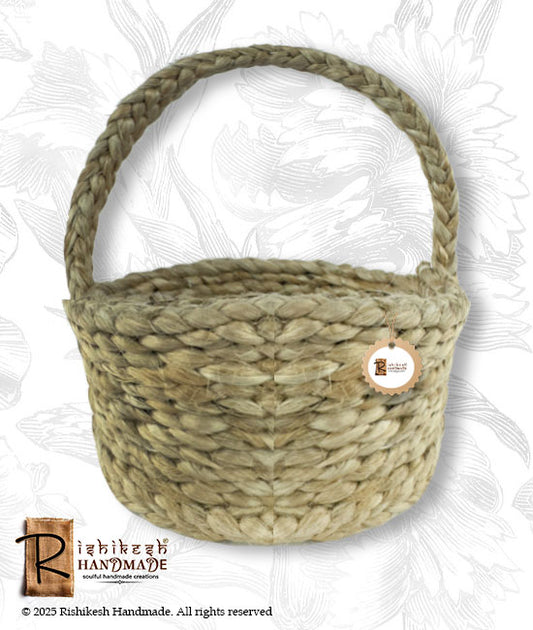 Jute Braided Fruit Basket